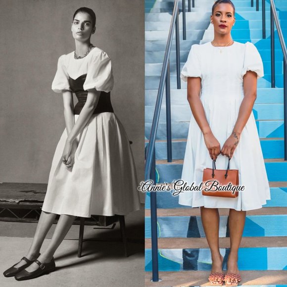 RARE NWT ANTHROPOLOGIE Eri + Ali Corset-Seamed Midi Dress - Picture 13 of 16